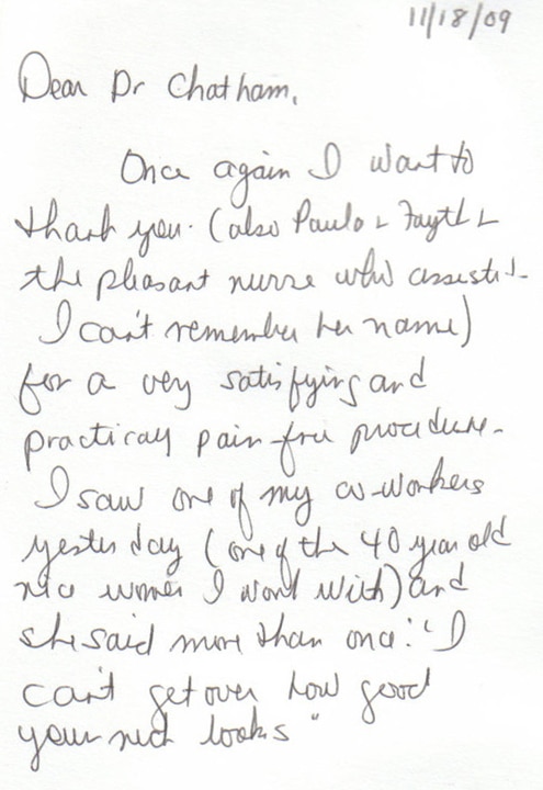 Testimonial Card from client