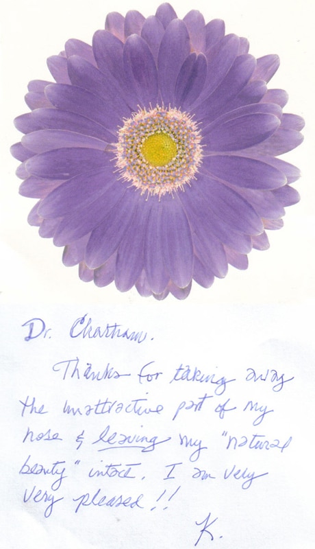 Testimonial Card from client