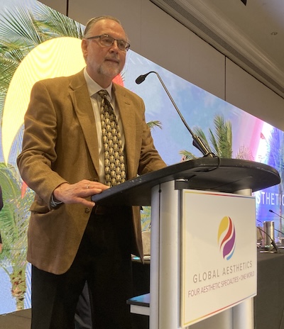 Dr. Chatham speaking at the Global Aesthetics Conference