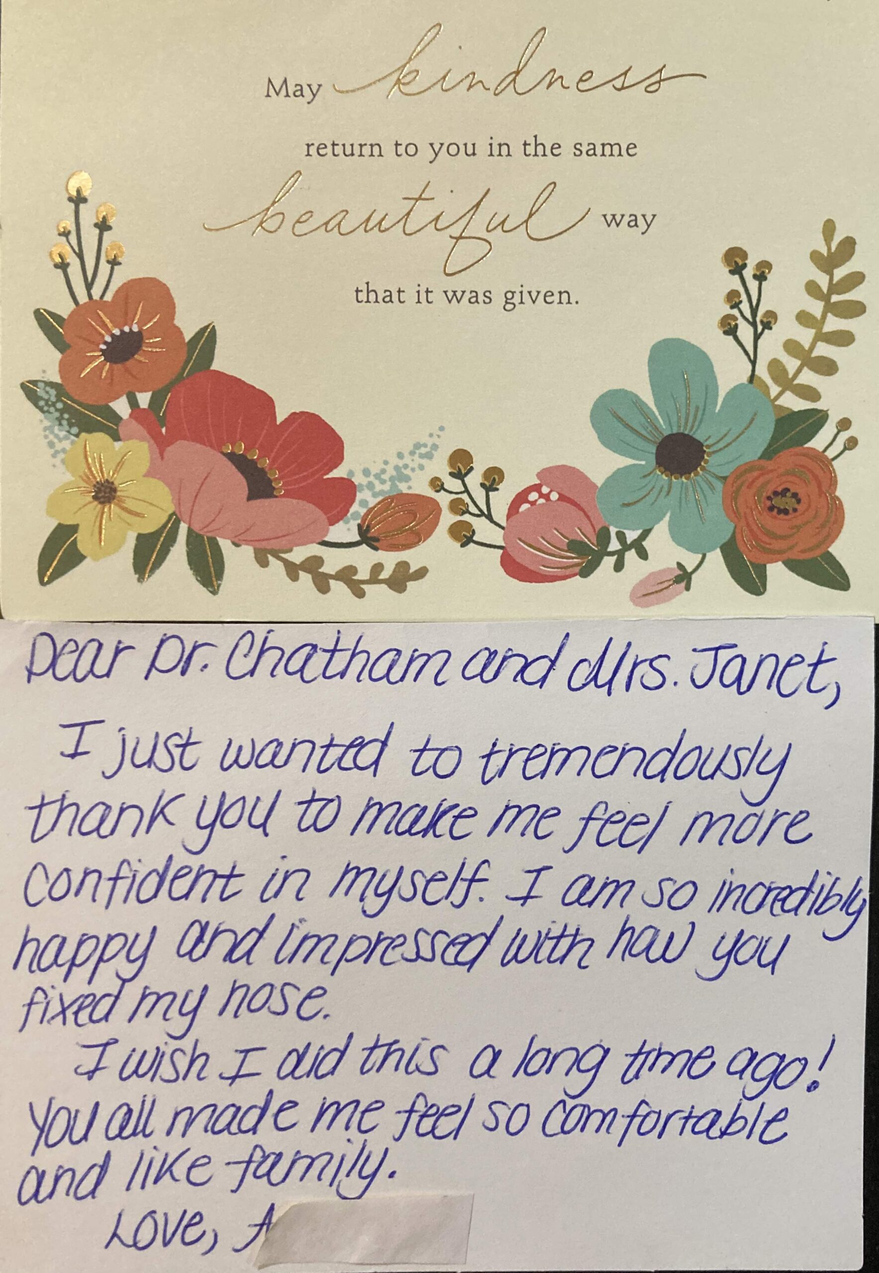 I wish I did this a long time ago! You all made me feel so comfortable and like family.